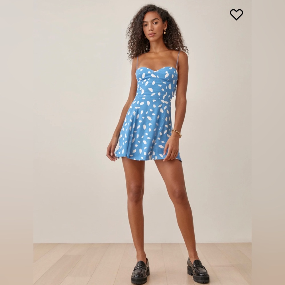 🌊 reformation “saskia” mini dress